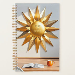 Rise and shine gold star planner
