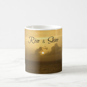 RISE AND SHINE OCEAN SUNRISE PHOTO MUG