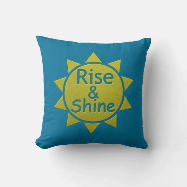 Rise And Shine Paper Cut Art Print Cushion (Front)
