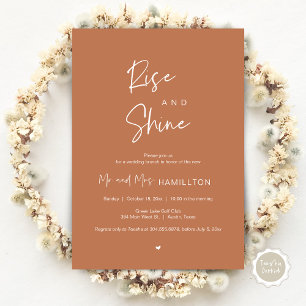Rise and Shine, Post wedding Brunch Invitation