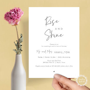 Rise and Shine, Post wedding Brunch Invitation