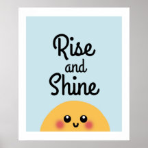 Rise and shine poster