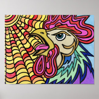 Rise And Shine Rooster Poster