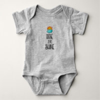 Rise and Shine Typography With Sun and Cloud