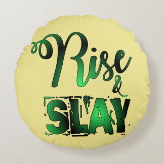 Rise And Slay Round Cushion