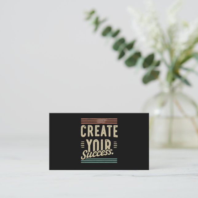 Rise and Thrive: Create Your Success Business Card (Standing Front)