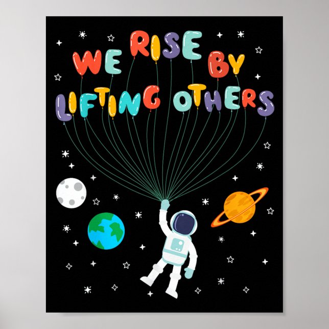 Rise Children Apparel Uni-kids Black Small We Rise Poster (Front)