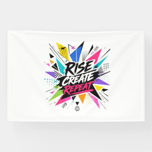 Rise Create Repeat Inspirational Motivational Quot Banner