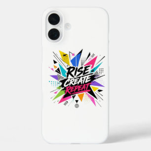 Rise Create Repeat Inspirational Motivational Quot iPhone 16 Plus Case