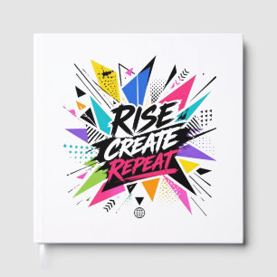 Rise Create Repeat Inspirational Motivational Quot Guest Book