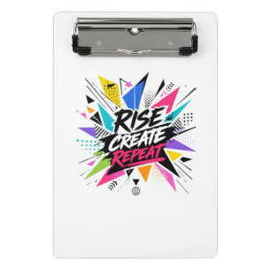 Rise Create Repeat Inspirational Motivational Quot Mini Clipboard