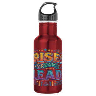 Rise Dream Lead – Inspirational Leadership T-Shirt 532 Ml Water Bottle