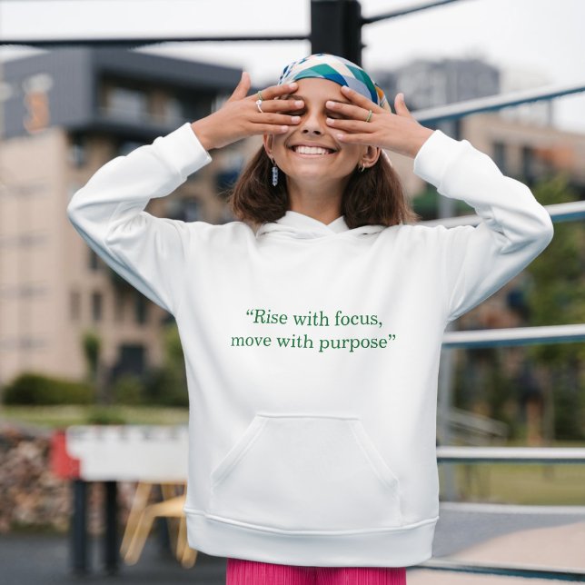 Rise Focus Move Purpose Minimal Typography Hoodie (Creator Uploaded)