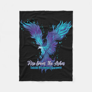Rise From The Ashes, Suicide Prevention Awareness  Fleece Blanket