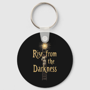 Rise From The Darkness - Easter Hope Design Key Ring