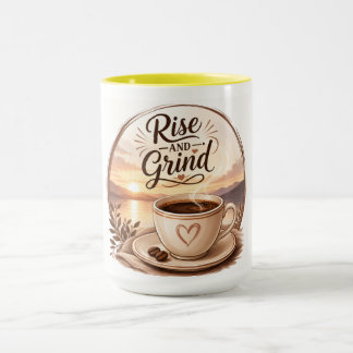 Rise & Grind Funny Coffee Lover Mug