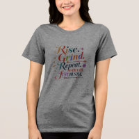 Rise. Grind. Repeat. – Hustle Hard Star Heart Tee 