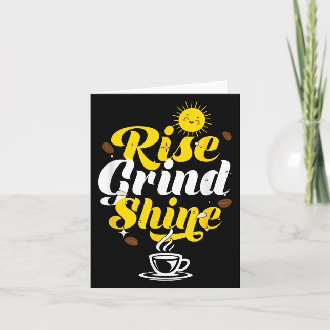 Rise Grind Shine _ Motivation Insration _ Influenc Card (Front)