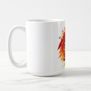 Rise Grind Shine Motivational Sticker Coffee Mug