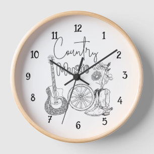 RISE IN COUNTRY MUSIC CLOCK