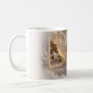 👼 Rise into Light Golden Angel Panoramic Mug