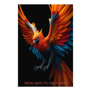 🔥 Rise Like a Phoenix -Unstoppable Transformation Photo Print