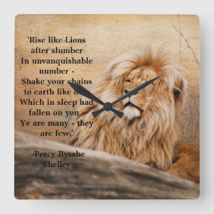 "Rise like Lions" Wall Clock