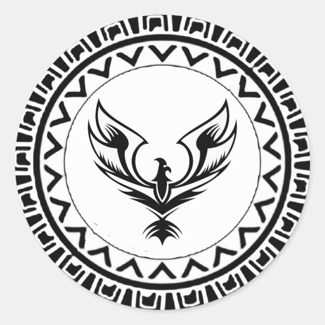 Rise of the Phoenix Classic Round Sticker (Front)