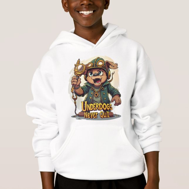 Rise of the Underdog Boys Hoodie – Motivational (Front)