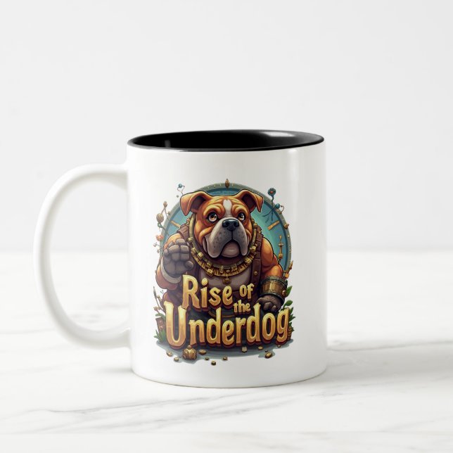 Rise of the Underdog Mug – Motivational Coffee Mug (Left)