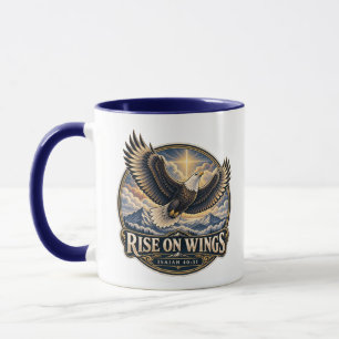 Rise on Wings Eagle Isaiah 40:31 Mug