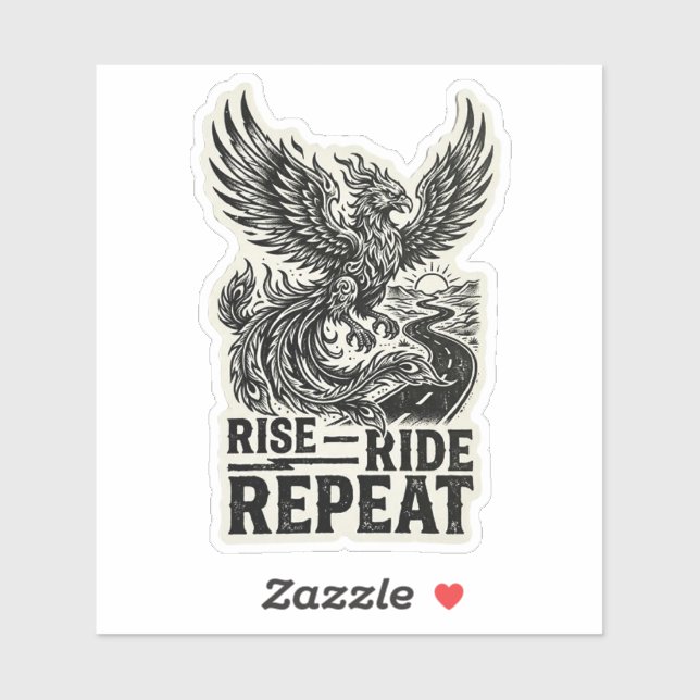 Rise Ride Repeat Phoenix Highway Sticker (Sheet)