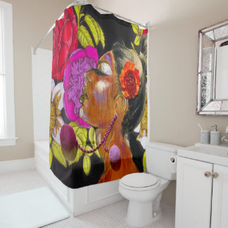 RISE & Shine Floral Shower Curtain