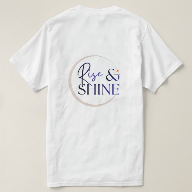 Rise & Shine Minimal Vibes t-shirt (Design Back)