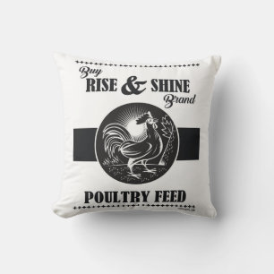 RISE & SHINE POULTRY FEED CUSHION