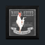 Rise & Shine Rooster Gift Box<br><div class="desc">Rise & Shine Rooster. Artist: Redstreake. Image ID: 152147D.</div>