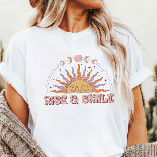 Rise & Smile Retro Boho Sun Tri-Blend Shirt