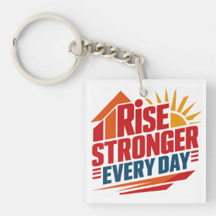 Rise Stronger Every Day hazem Alex keychains