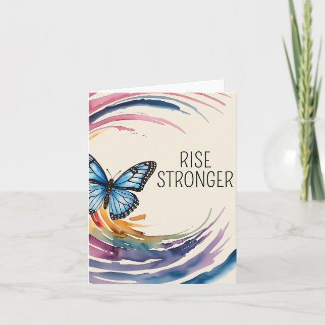 Rise Stronger Themed Invitation (Front)