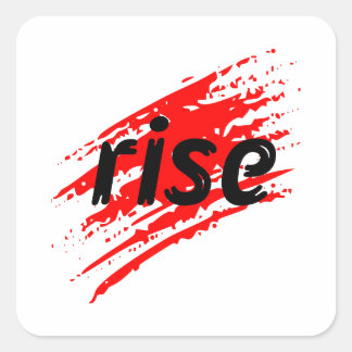 Rise Tiger Claw Graphic Sticker– Bold Wild Street Square Sticker