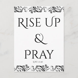 Rise Up and Pray Postcard