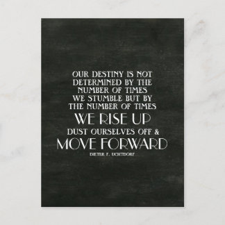 Rise Up & Move Forward Inspirational Quote  Postcard
