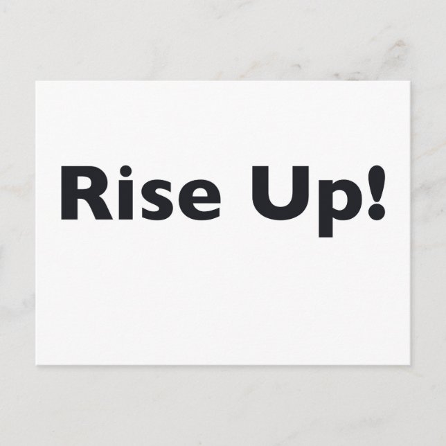 Rise Up! Postcard (Front)