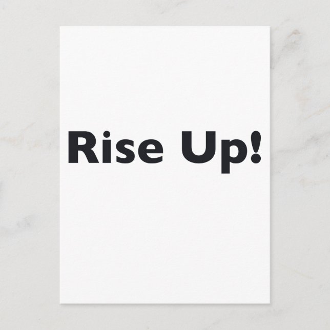 Rise Up! Postcard (Front)