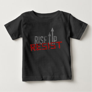 Rise Up, Resist Baby Dark Jersey T-Shirt