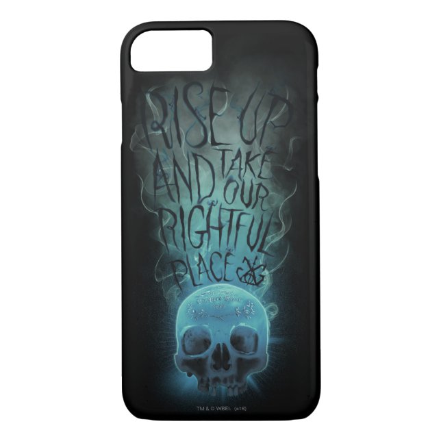 "Rise Up" Skull & Smoke Graphic Case-Mate iPhone Case (Back)