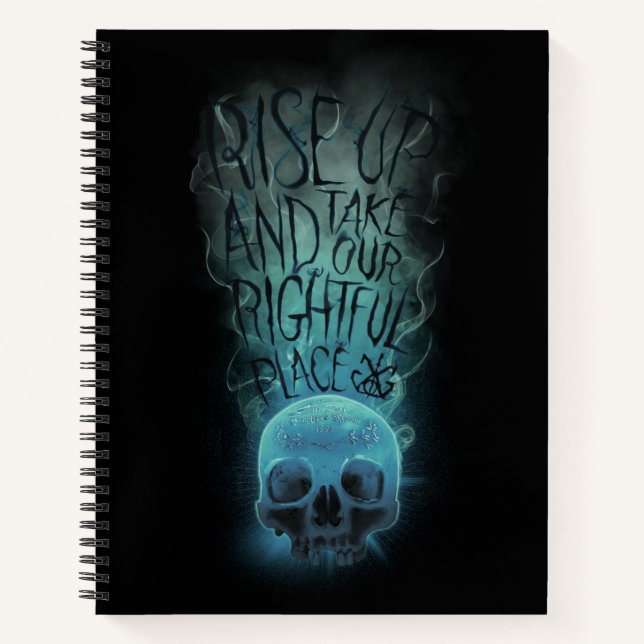 "Rise Up" Skull & Smoke Graphic Notebook (Front)