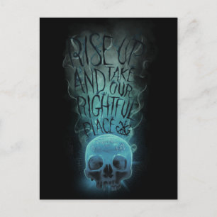 "Rise Up" Skull & Smoke Graphic Postcard