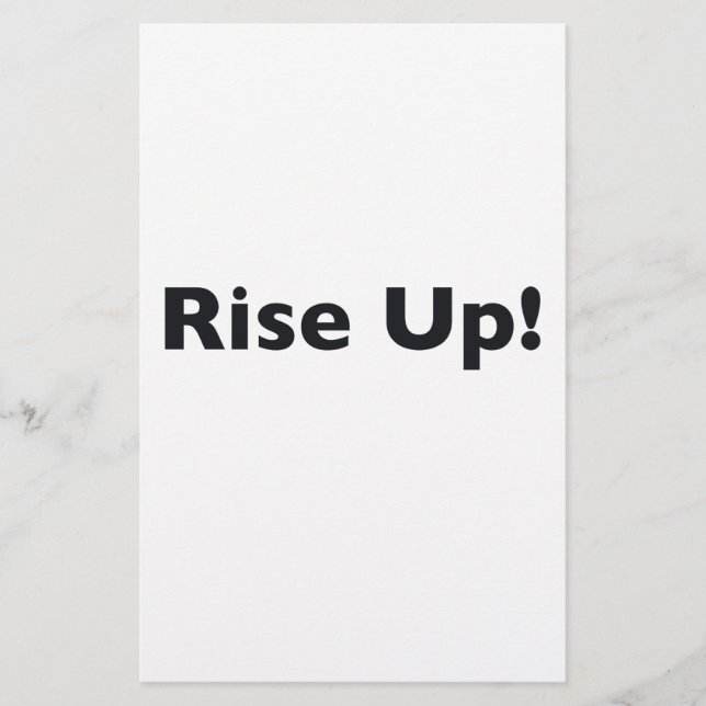Rise Up! Stationery (Front)