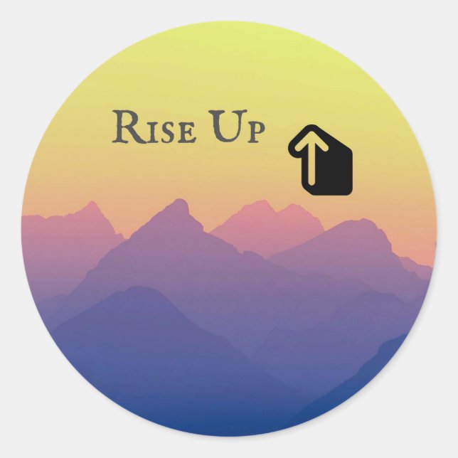 Rise Up Sticker Decal (Front)